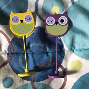 Three Owl Picture/Note Holders